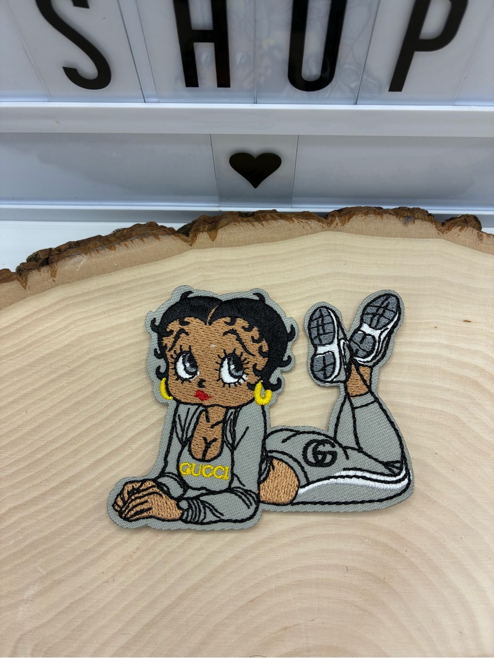 Betty Boop Embroidered Patch- Iron on
